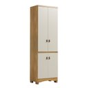 Ver imagem 2 de Armário Multiuso 4 Portas 61,7cm 100% MDF Pupilo Espresso Móveis Bege/Off White/Amêndoa