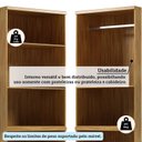 Ver mais imagens de Armário Multiuso 4 Portas 61,7cm 100% MDF Pupilo Espresso Móveis Bege/Off White/Amêndoa