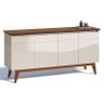 Aparador para Sala Buffet Ambiente Classic 1.6 com Gaveta Off White Freijó - Imcal - 1