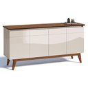 Ver imagem 1 de Aparador para Sala Buffet Ambiente Classic 1.6 com Gaveta Off White Freijó - Imcal