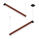 Ver imagem 4 de Pendente Led Minnesota 72w 8000lm Bivolt Madeira Maciça com Dois Focos