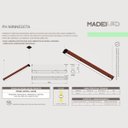 Ver imagem 5 de Pendente Led Minnesota 72w 8000lm Bivolt Madeira Maciça com Dois Focos