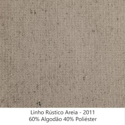 Sofa Sala de Estar Liv 2 Lugares Pes Aço Linho 231 Areia Ezz - 5