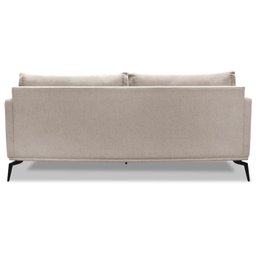 Sofa Sala de Estar Liv 2 Lugares Pes Aço Linho 231 Areia Ezz - 6
