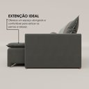 Ver imagem 4 de Sofá Cama Retrátil em Madeira Eucalipto e Linho 200cm Flórida Cinza Escuro
