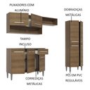 Ver imagem 5 de Armário de Cozinha Compacta 229cm Rustic Emilly Pop Madesa 02