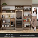 Ver imagem 6 de Armário de Cozinha Compacta 229cm Rustic Emilly Pop Madesa 02