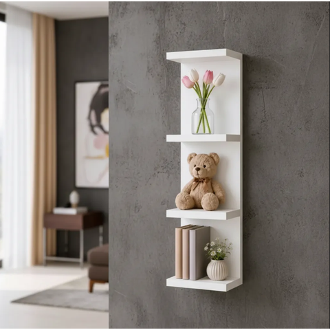 Nicho Prateleira MDF 60cm Quarto Sala Organizador Livros Decorativa Ravelth