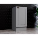Ver imagem 1 de Módulo Cozinha Henn Americana Balcão 1 Porta S- Tampo 40cm Cinza