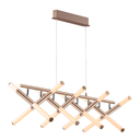 Ver imagem 5 de Pendente Palito Dourado (c)90cm (l)60cm (a)11cm 16x3,375w 2700k 3250lm - Cd015