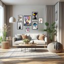 Ver imagem 1 de Kit 7 Quadros Decorativos Mulheres Arte Surrealismo:madeira Branca