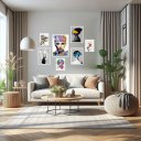 Ver imagem 2 de Kit 7 Quadros Decorativos Mulheres Arte Surrealismo:madeira Branca