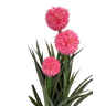 Planta Artificial com 3 Flores Pompom Rosa 92cm - 4