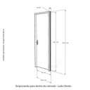 Ver imagem 6 de Kit Porta Pronta Frisada 210x90cm Fechadura Digital e Puxador