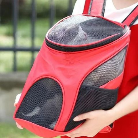 Mochila Transporte Cão Gato Visão Panorâmica Segurança 6kg