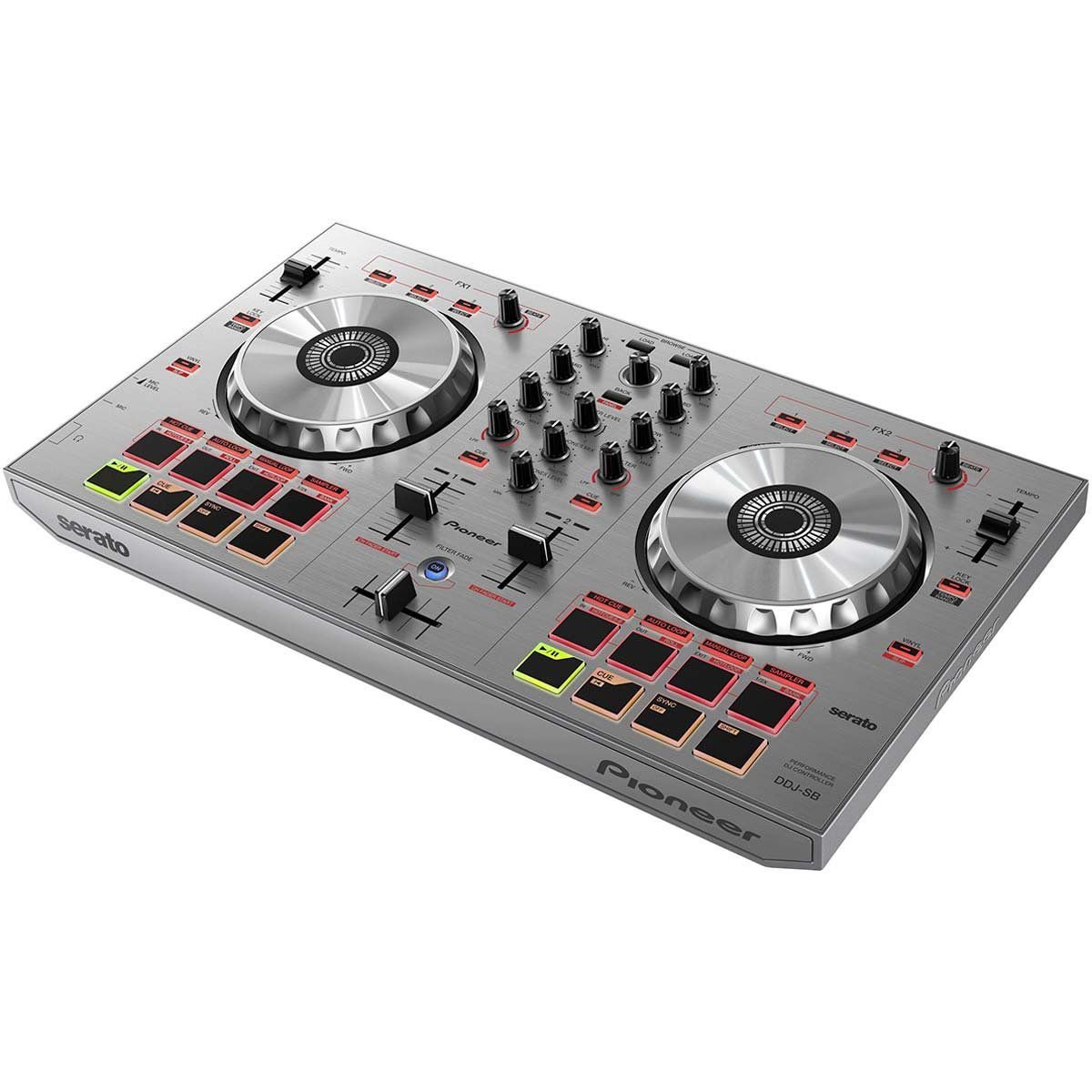 Controladora DJ c/ USB DDJSB Prata - Pioneer DDJ-SB-S | MadeiraMadeira
