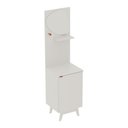 Ver imagem 6 de Gabinete de Banheiro com Espelho 45cm 1 Porta Flex Retrô Multimóveis Cr10155 Branco
