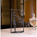 Ver imagem 3 de Escultura Decorativa em Metal Preto Balanço 18x13,5 cm - D’Rossi