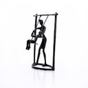 Ver imagem 6 de Escultura Decorativa em Metal Preto Balanço 18x13,5 cm - D’Rossi