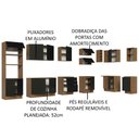 Ver imagem 5 de Armário de Cozinha Planejada de Canto 499cm Rustic/Preto Agata Madesa 01