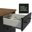 Ver mais imagens de Armário de Cozinha Planejada de Canto 499cm Rustic/Preto Agata Madesa 01