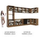 Ver imagem 6 de Armário de Cozinha Planejada de Canto 499cm Rustic/Preto Agata Madesa 01