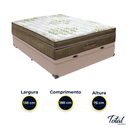Ver imagem 3 de Cama Box Baú Casal Bege e Colchão Gold Ultragel Molas Ensacadas Ortobom