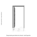 Ver imagem 6 de Kit Porta de Madeira com Fechadura Digital 210x110cm Batente 14cm Rodam Abertura Esquerda