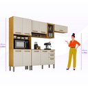 Ver imagem 5 de Cozinha Completa Athenas 10 Portas e Nichos e 1 Porta com Vidro Reflecta Mobilihouse