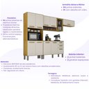 Ver imagem 4 de Cozinha Completa Athenas 10 Portas e Nichos e 1 Porta com Vidro Reflecta Mobilihouse