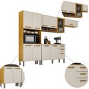 Ver imagem 7 de Cozinha Completa Athenas 10 Portas e Nichos e 1 Porta com Vidro Reflecta Mobilihouse