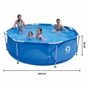 Ver imagem 3 de Piscina Estrutural Armação 4383 Litros Bomba Filtro 110v e Capa Avenli Jilong