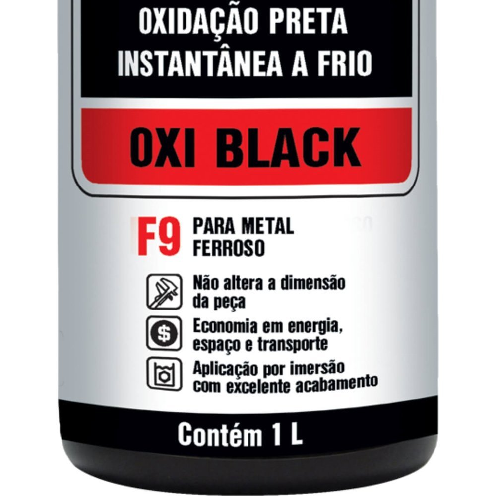 Oxi Black F9 Oxidação Preta a Frio 1 Litro - CA1 - TAPMATIC - 3