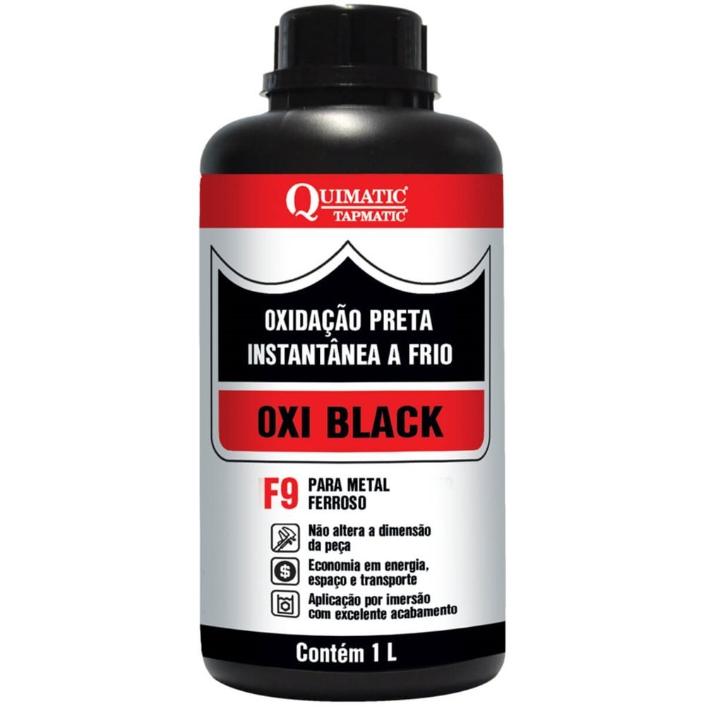 Oxi Black F9 Oxidação Preta a Frio 1 Litro - CA1 - TAPMATIC