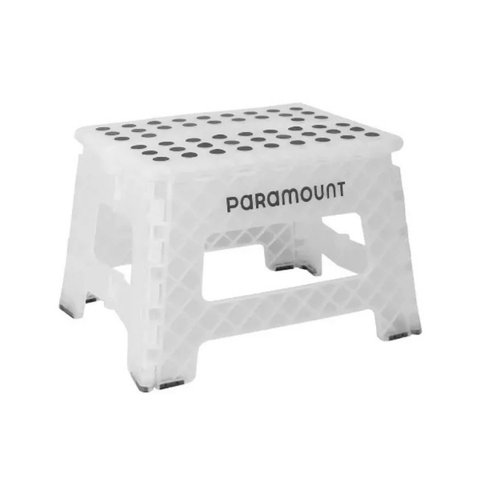 Banqueta Banquinho Plastico 22cm Dobravel com Alça Multiuso