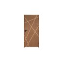 Ver mais imagens de Kit Porta de Madeira Frisada 215x106,5cm Batente 14cm Fechadura Digital Rodam Portas Marrom