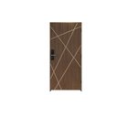 Ver mais imagens de Kit Porta de Madeira Frisada 215,5x86,5cm Batente 14cm Fechadura Digital Rodam Portas Marrom