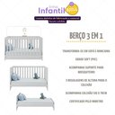 Ver imagem 3 de Quarto de Bebê Berço Americano 3 em 1 com Colchão Incluso e Cômoda 6 Gavetas Multimóveis MP4871