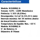 Ver imagem 4 de Motobomba Submersa Caneta Palito Monofasica 1/3cv Poço Artesiano W3sdim2/6 Claw