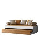 Ver imagem 2 de Bicama Onix de Solteiro com Cama Auxiliar Branco/Nature