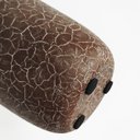 Ver imagem 4 de Vaso Oval Decorativo com Pintura Craquelada em Metal 20x10cm