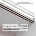 Ver imagem 7 de Guarda-Roupa Casal 2 Portas de Correr 100% MDF 160cm Boldina Espresso Móveis Branco
