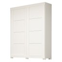 Ver imagem 2 de Guarda-Roupa Casal 2 Portas de Correr 100% MDF 160cm Boldina Espresso Móveis Branco