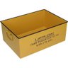Caixa Decorativa Organizadora Home&co Metal 12x30x21cm Amarelo - 1