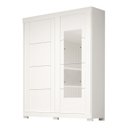 Ver imagem 2 de Guarda-Roupa Casal 2 Portas de Correr com Espelho 100% MDF 160cm Boldina Espresso Móveis Branco