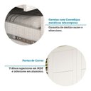 Ver mais imagens de Guarda-Roupa Casal 2 Portas de Correr com Espelho 100% MDF 160cm Boldina Espresso Móveis Branco