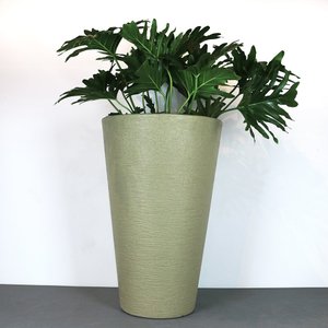 Vaso Terra Cone 48 X 76 Cm Vasart 11 - Granito Areia