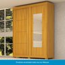 Guarda Roupa Casal 160cm 2 Portas de Correr com Espelhos Flex Color 100% MDF Boldina Espresso Móveis - 5