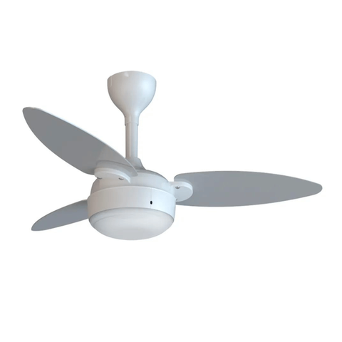Ventilador de Teto Ventisol Elluz Inverter Controle Remoto Branco com Cinza Bivolt