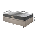 Ver imagem 2 de Base Box Baú 88x188 Linho com Colchão Dual Firm Espuma Ecoflex